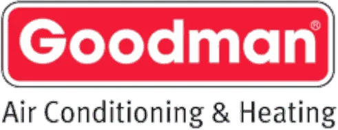 Goodman Air Conditioning & Heating logo in red and black