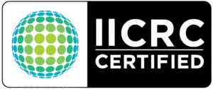 IICRC certified logo with green and blue elements