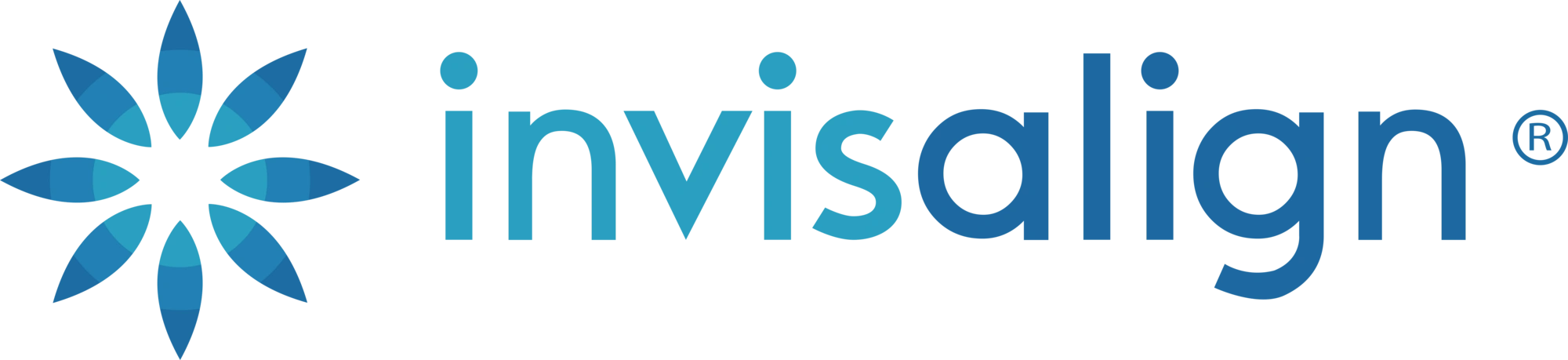 Invisalign logo featuring a blue gradient design.