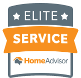 HomeAdvisor Elite Service badge for trusted professionals