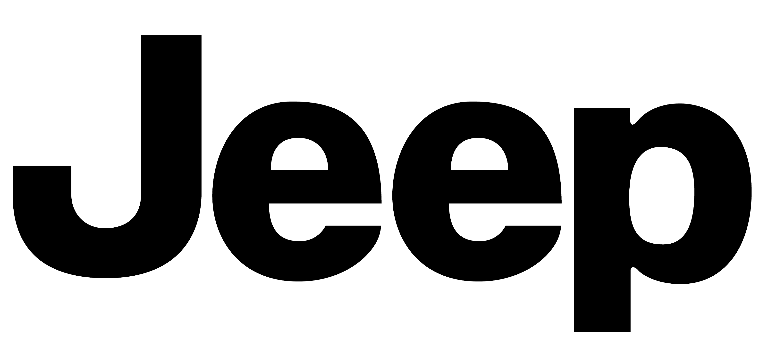 Jeep logo on a black background