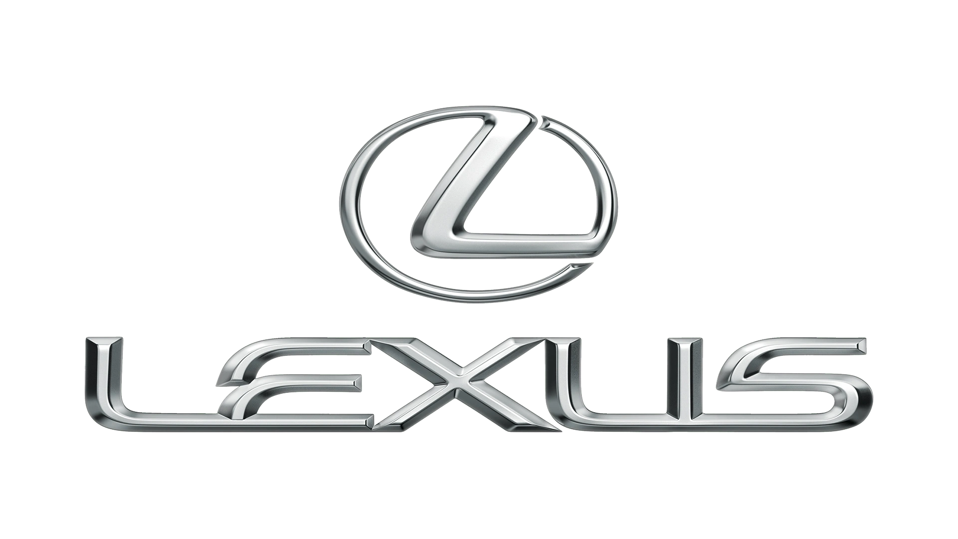 Lexus logo with elegant chrome finish