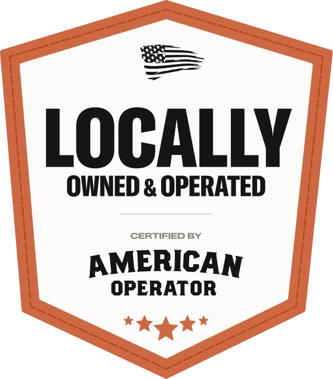 Certification badge indicating locally owned business