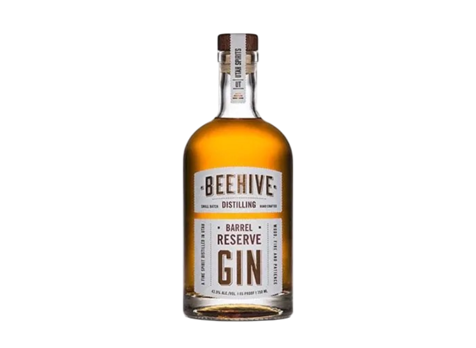 Bottle of Beehive Distilling Barrel Reserve Gin