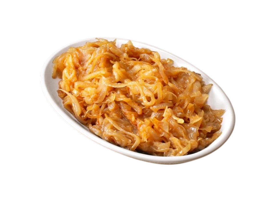 Plate of caramelized onions