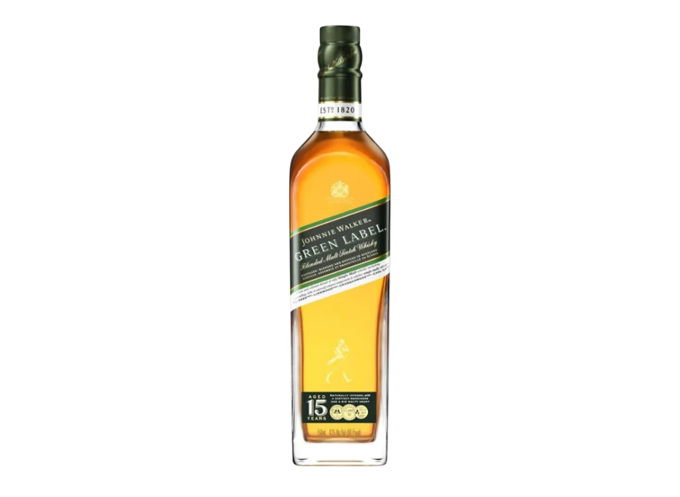Johnnie Walker Green Label whisky bottle