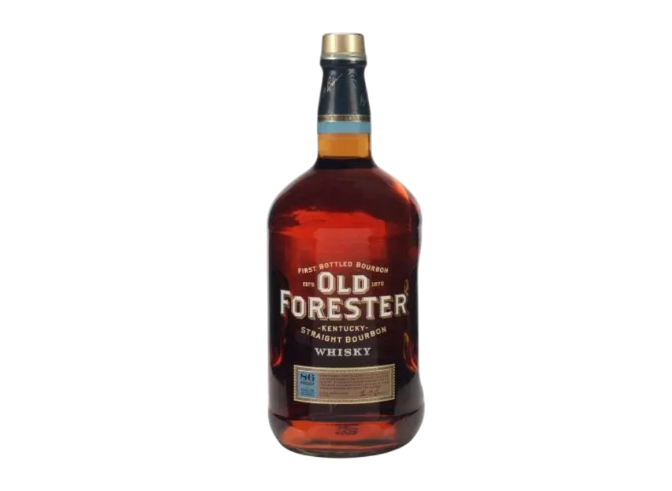 Bottle of Old Forester bourbon whisky