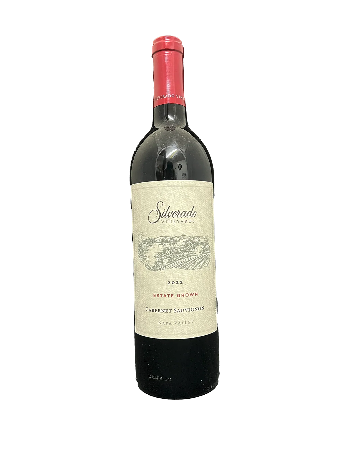 Bottle of Silverado Vineyards 2022 Estate Grown Cabernet Sauvignon