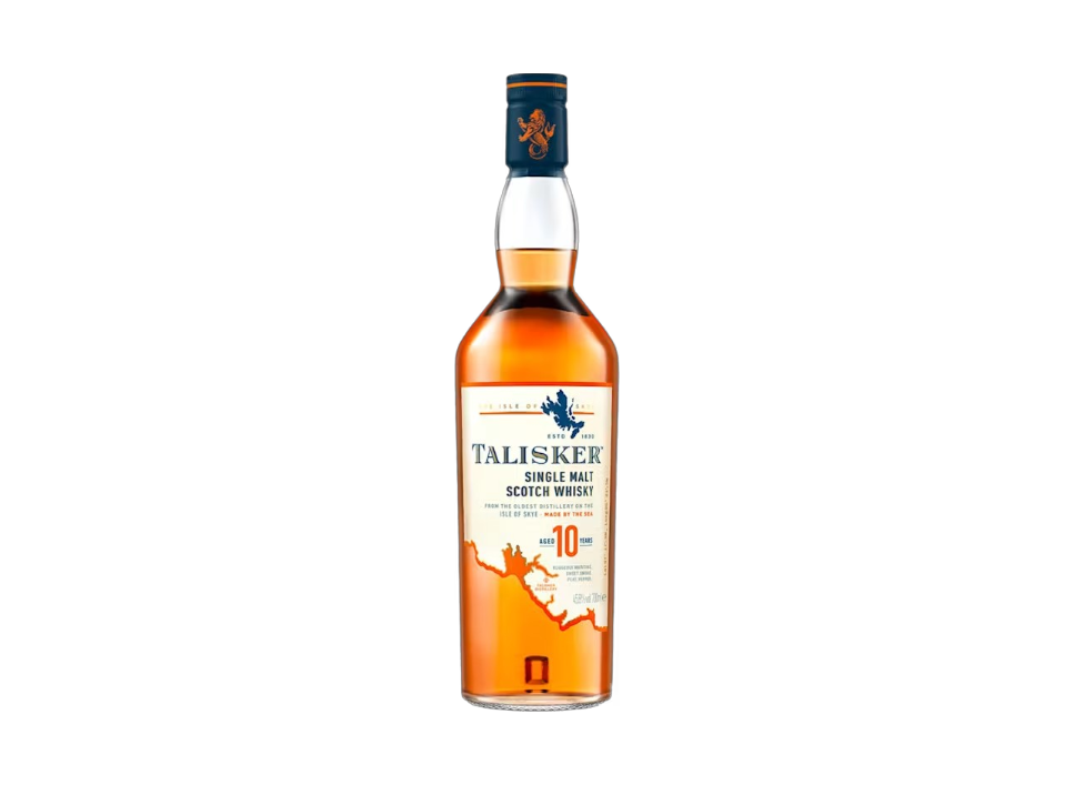 Talisker 10-Year-Old Single Malt Scotch Whisky bottle