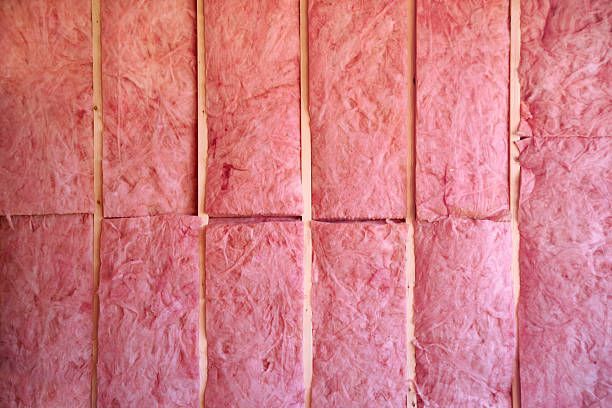 Insulation material in a wall for energy efficiency