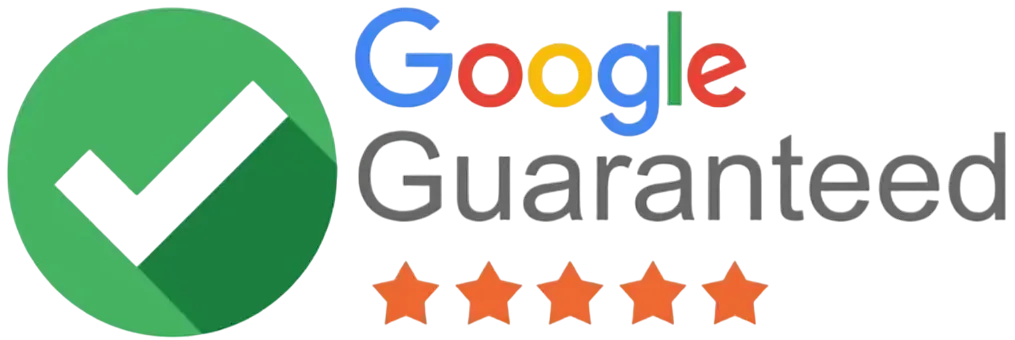Google guarantee logo with a green checkmark and stars