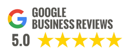 Google Business Reviews with five stars rating