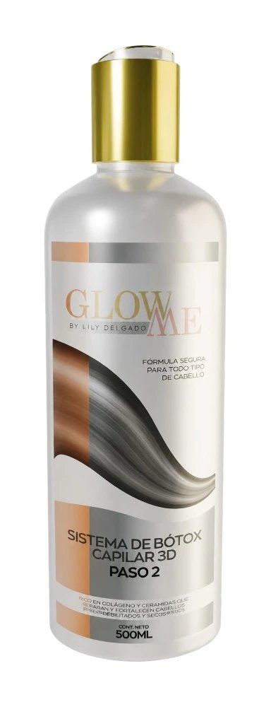 GlowMe hair botox treatment bottle