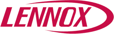 Lennox logo with bold pink lettering on a white background.