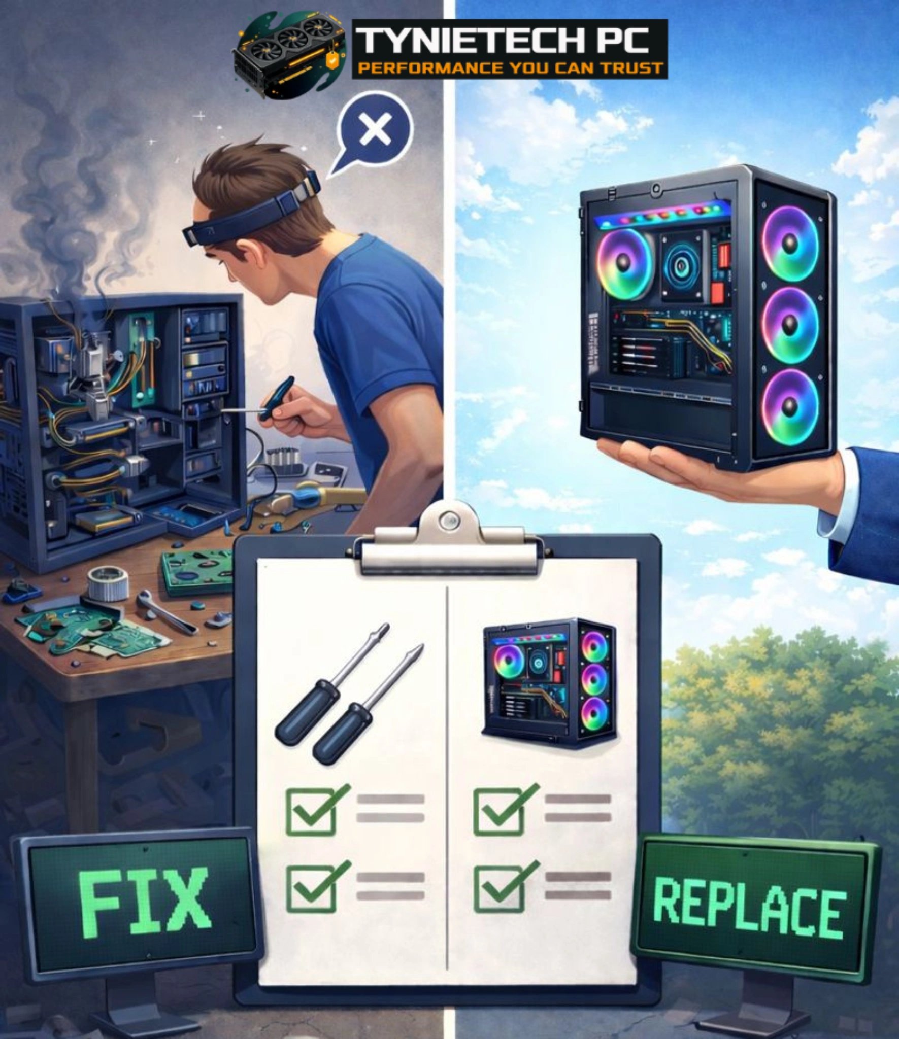 Deciding Whether to Repair or Replace Your Computer: An Easy Guide
