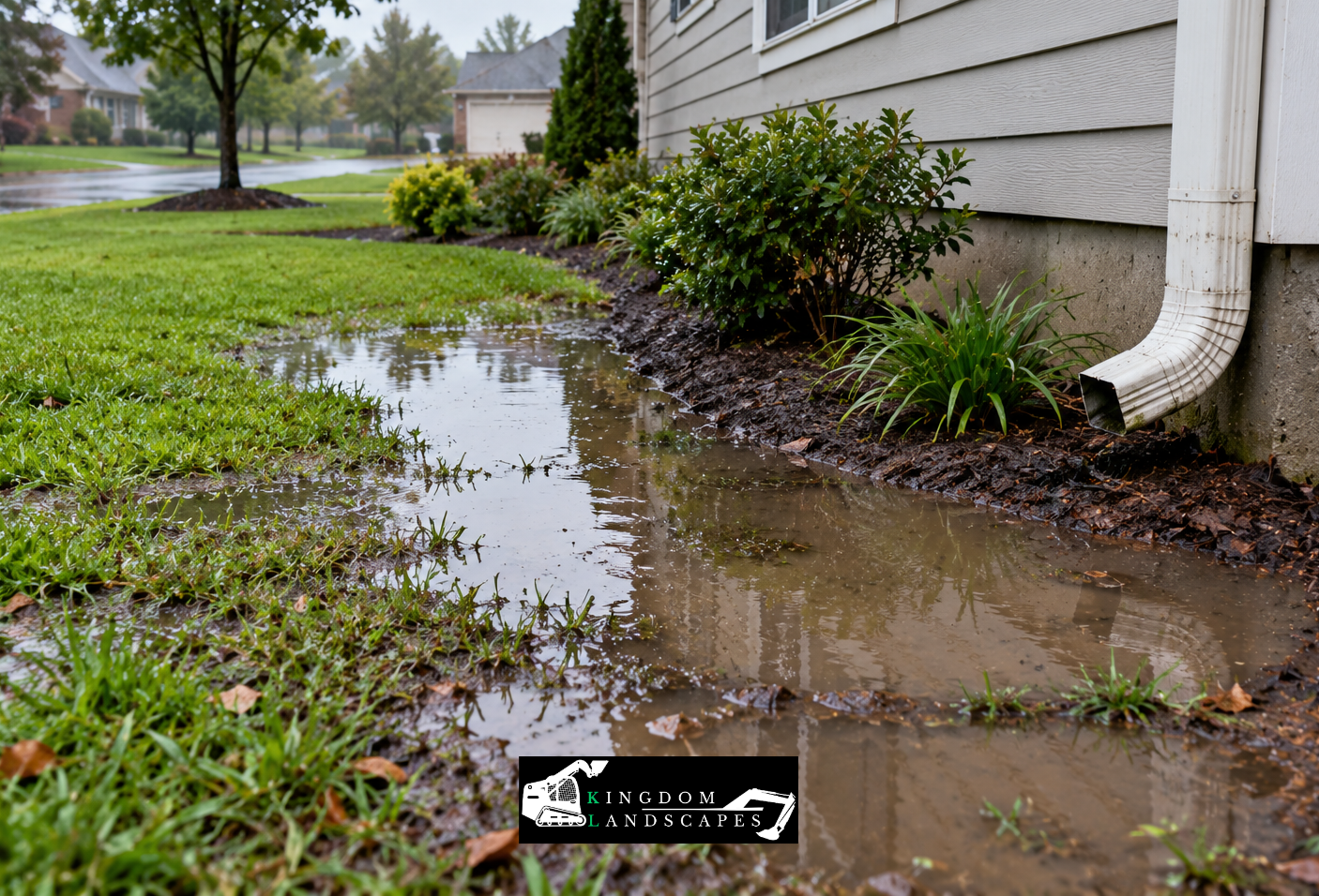 How to Stop Rainwater from Pooling Around Your Home