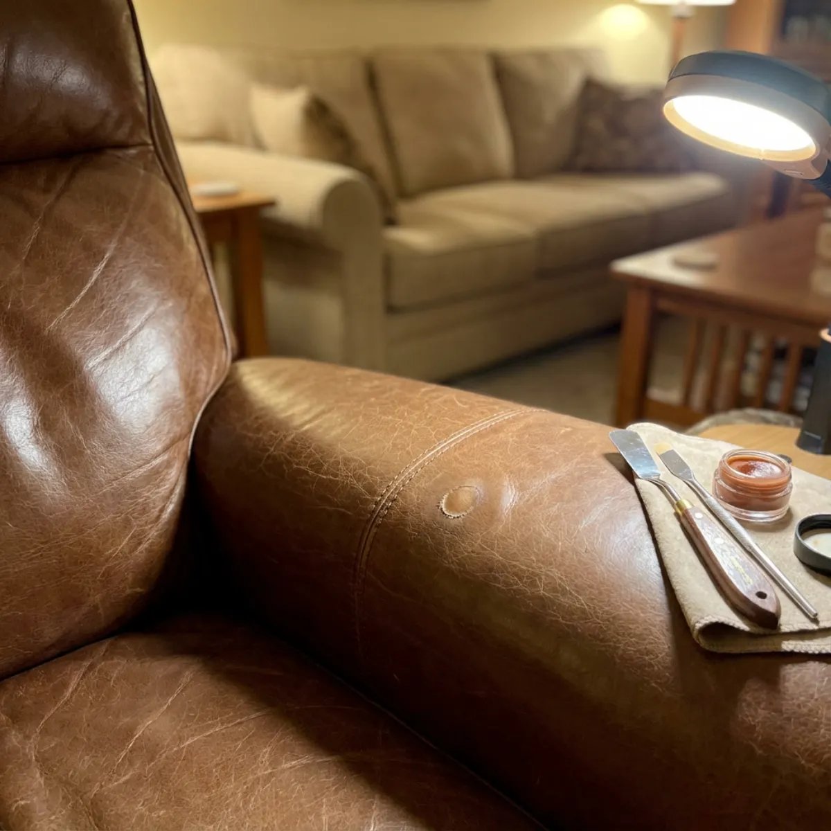 Burn Hole Leather Repair
