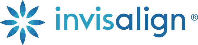 Invisalign logo featuring a blue gradient design.