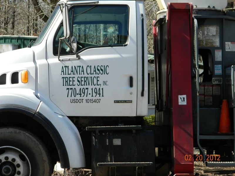Atlanta Classic Tree Service truck in urban setting