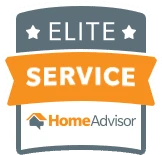HomeAdvisor Elite Service badge for trusted professionals