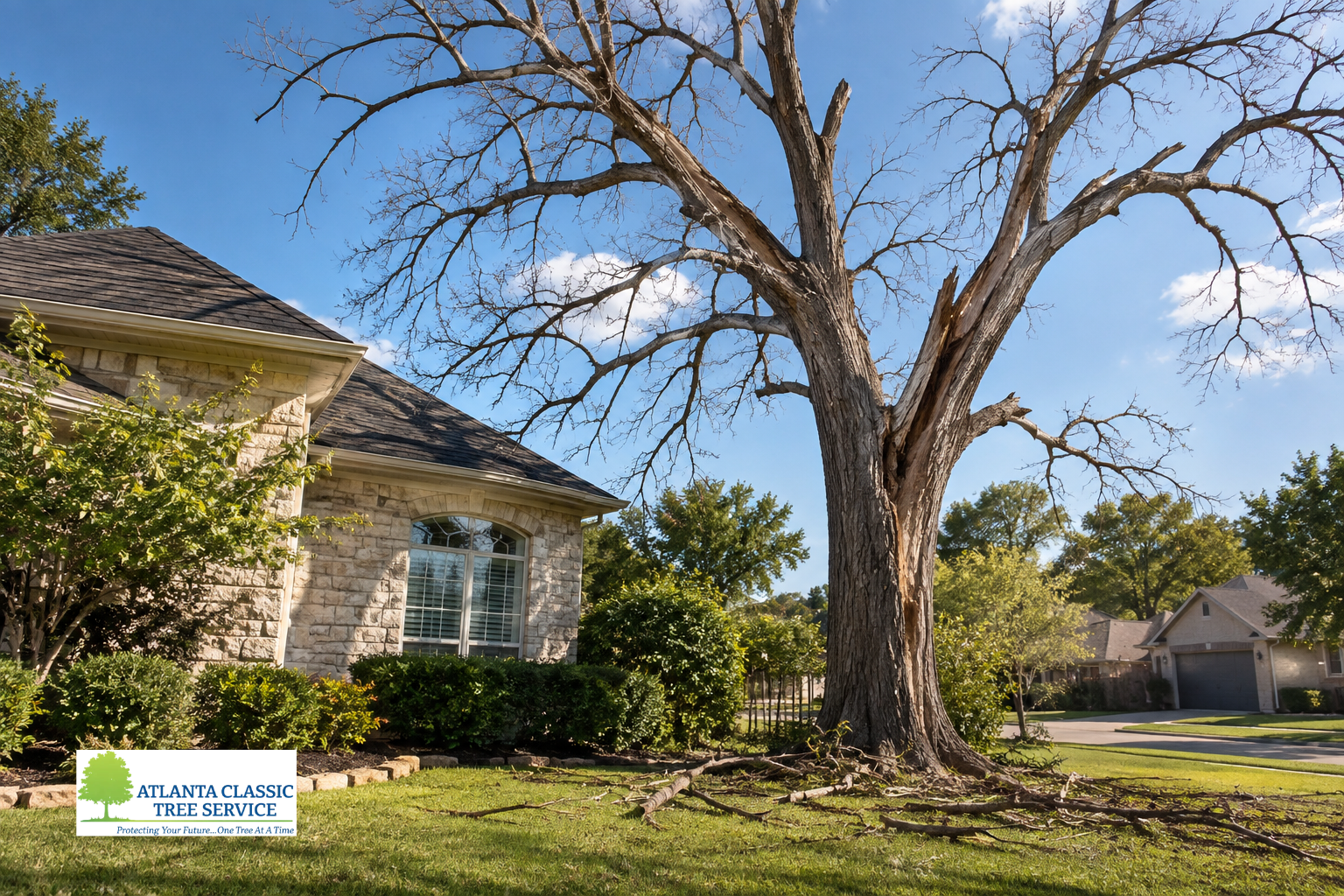 Trusted Tree Removal in Alpharetta, GA: Why a Standing Dead Tree Shouldn’t Wait