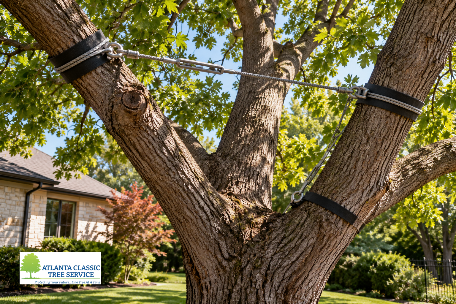Can That Weak Tree Be Saved? Expert Guide to Cabling & Bracing vs. Removal in Alpharetta, GA