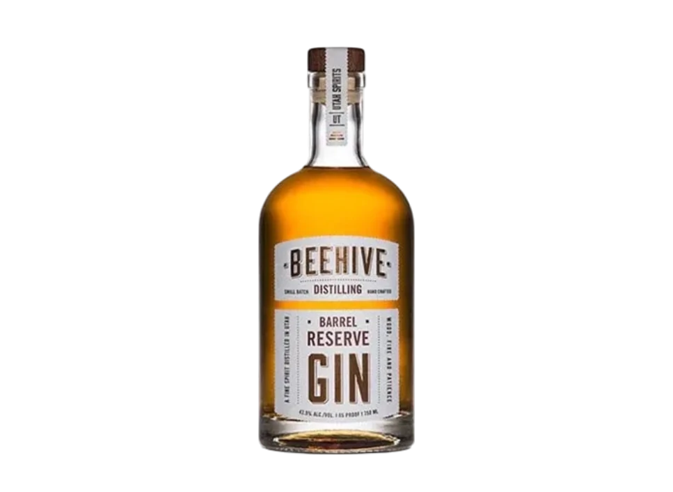 Bottle of Beehive Distilling Barrel Reserve Gin