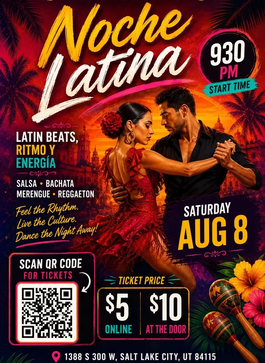 Noche Latina at Engine Room: Salt Lake City's Saturday Night Destination for Latin Music and Dancing