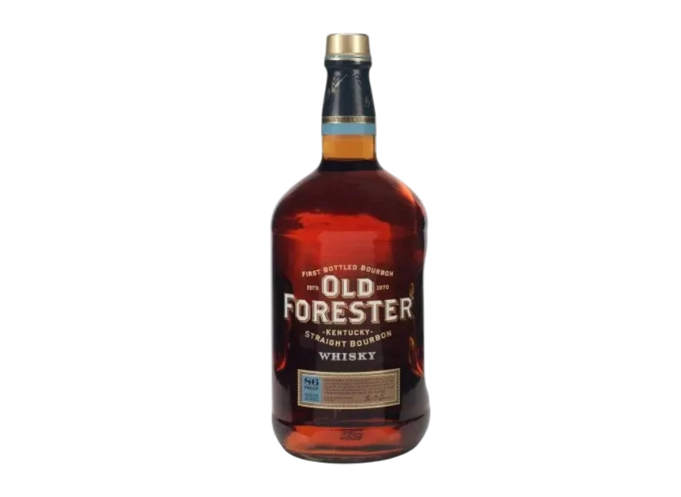 Bottle of Old Forester bourbon whisky