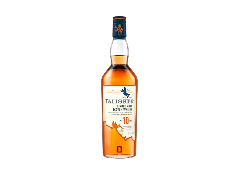 Talisker 10-Year-Old Single Malt Scotch Whisky bottle