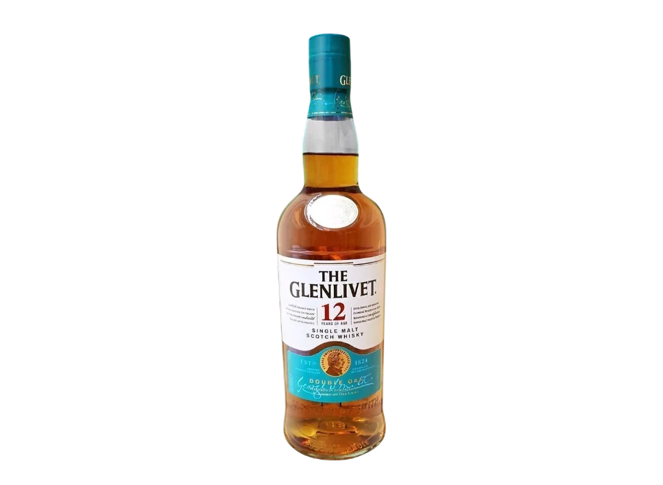 Bottle of The Glenlivet 12 Single Malt Scotch Whisky
