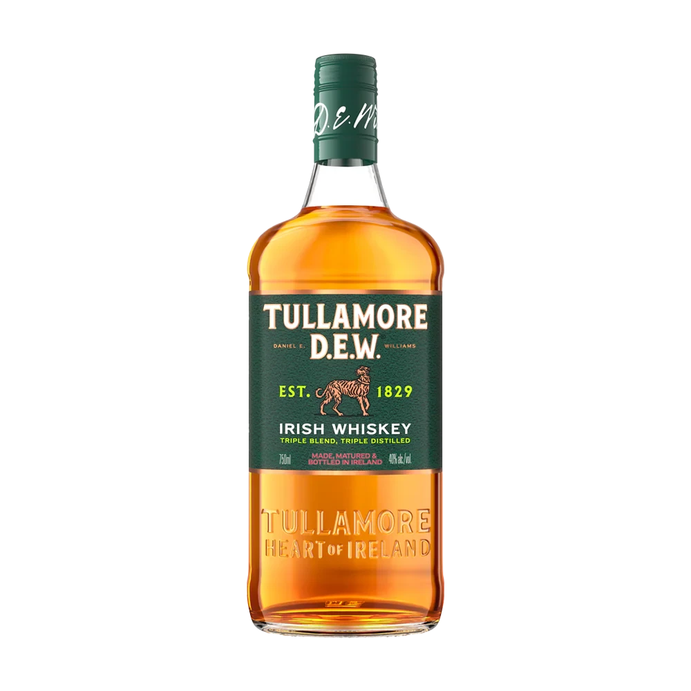 Bottle of Tullamore D.E.W. Irish Whiskey