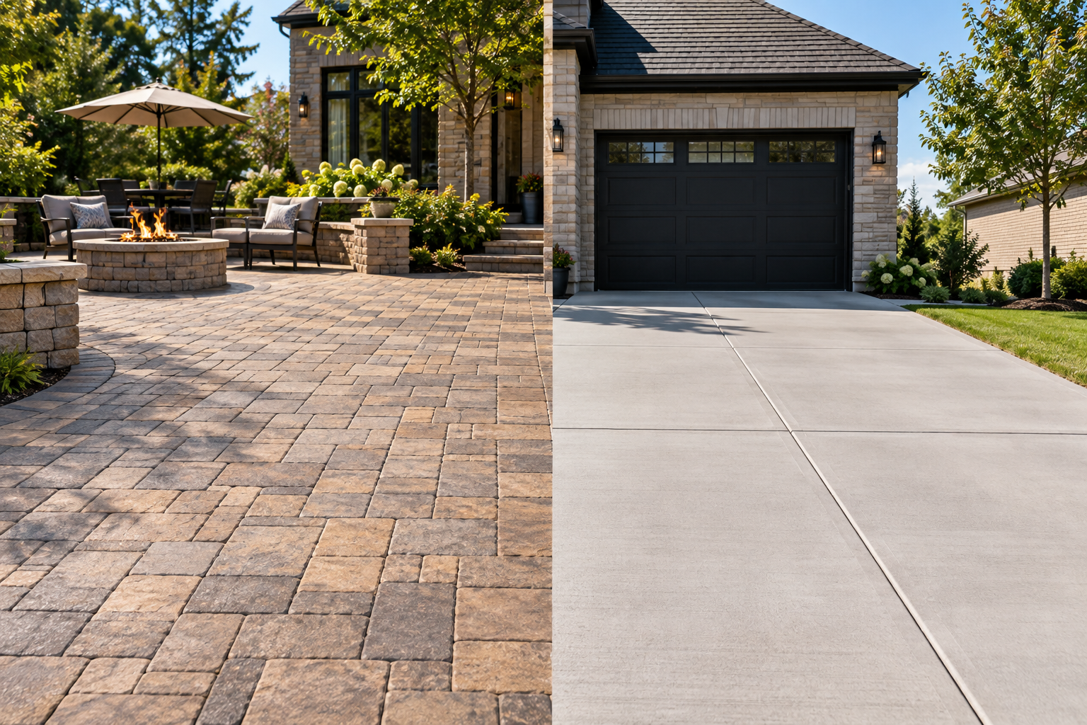 Pavers vs. Concrete for Chicago Patios and Driveways: A Practical Guide for Homeowners