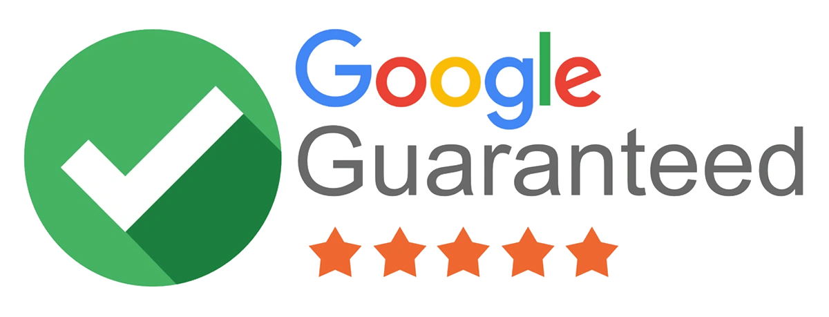 Google Guaranteed badge with star ratings