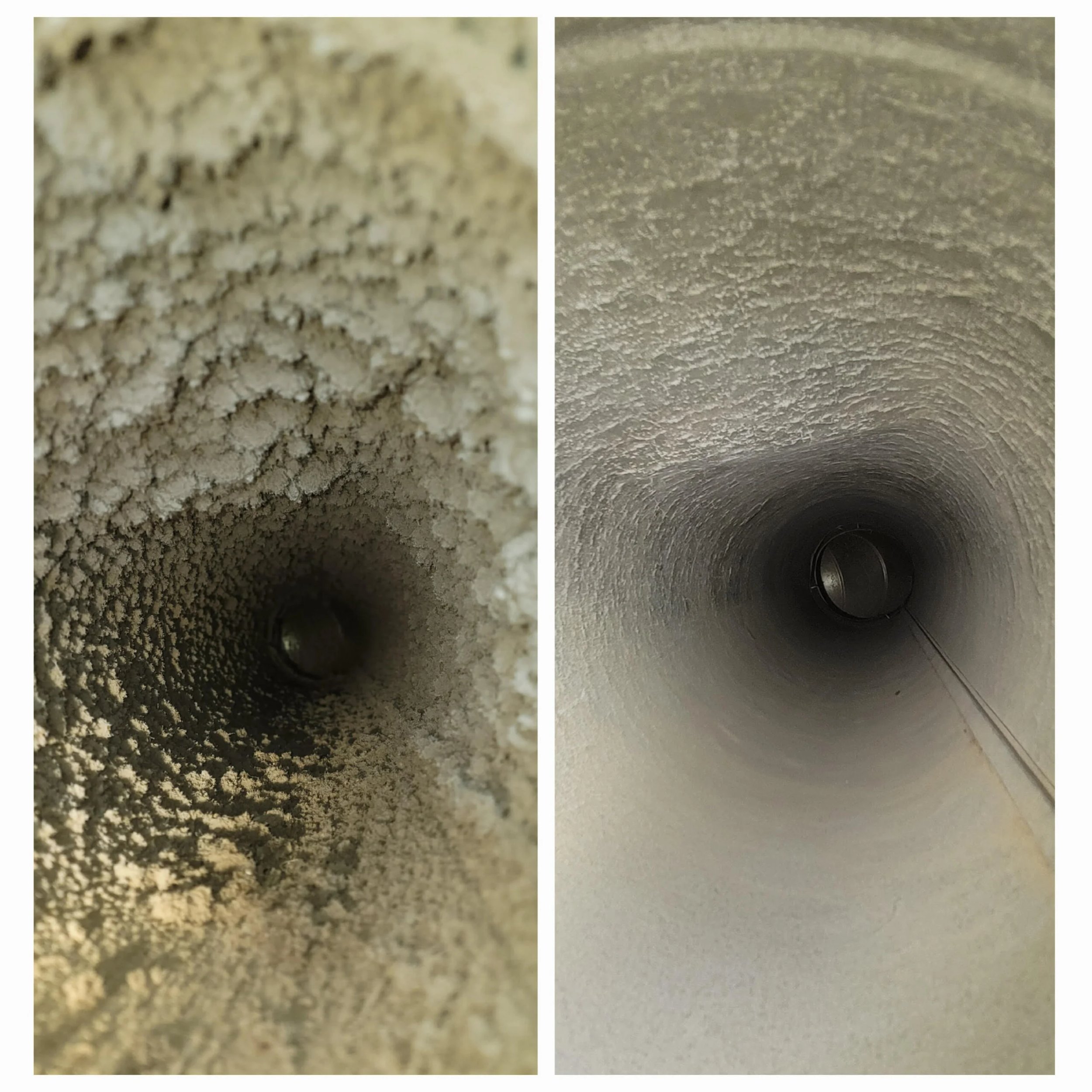 Interior view of a pipe showing texture and lighting effects