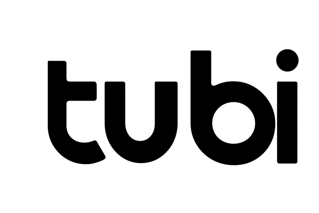Tubi logo displayed prominently on a blurred background