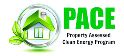 PACE logo representing Property Assessed Clean Energy Program.