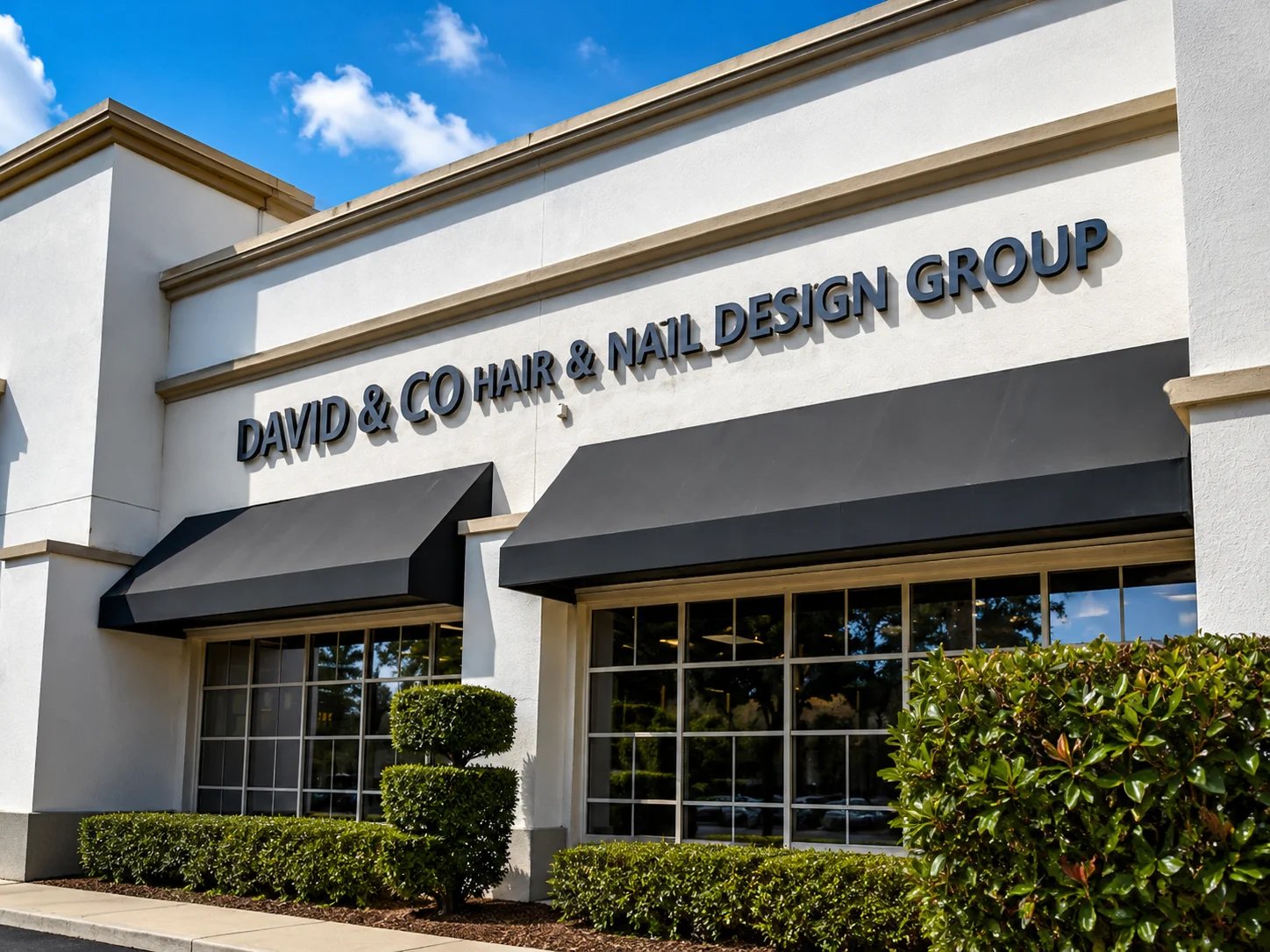 Exterior view of David & Co Hair & Nail Design Group.