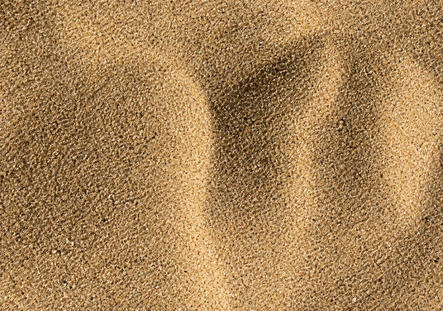 Close-up of textured sand surface