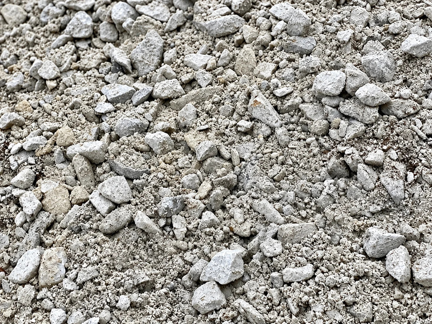 Close-up of gravel and crushed stone texture