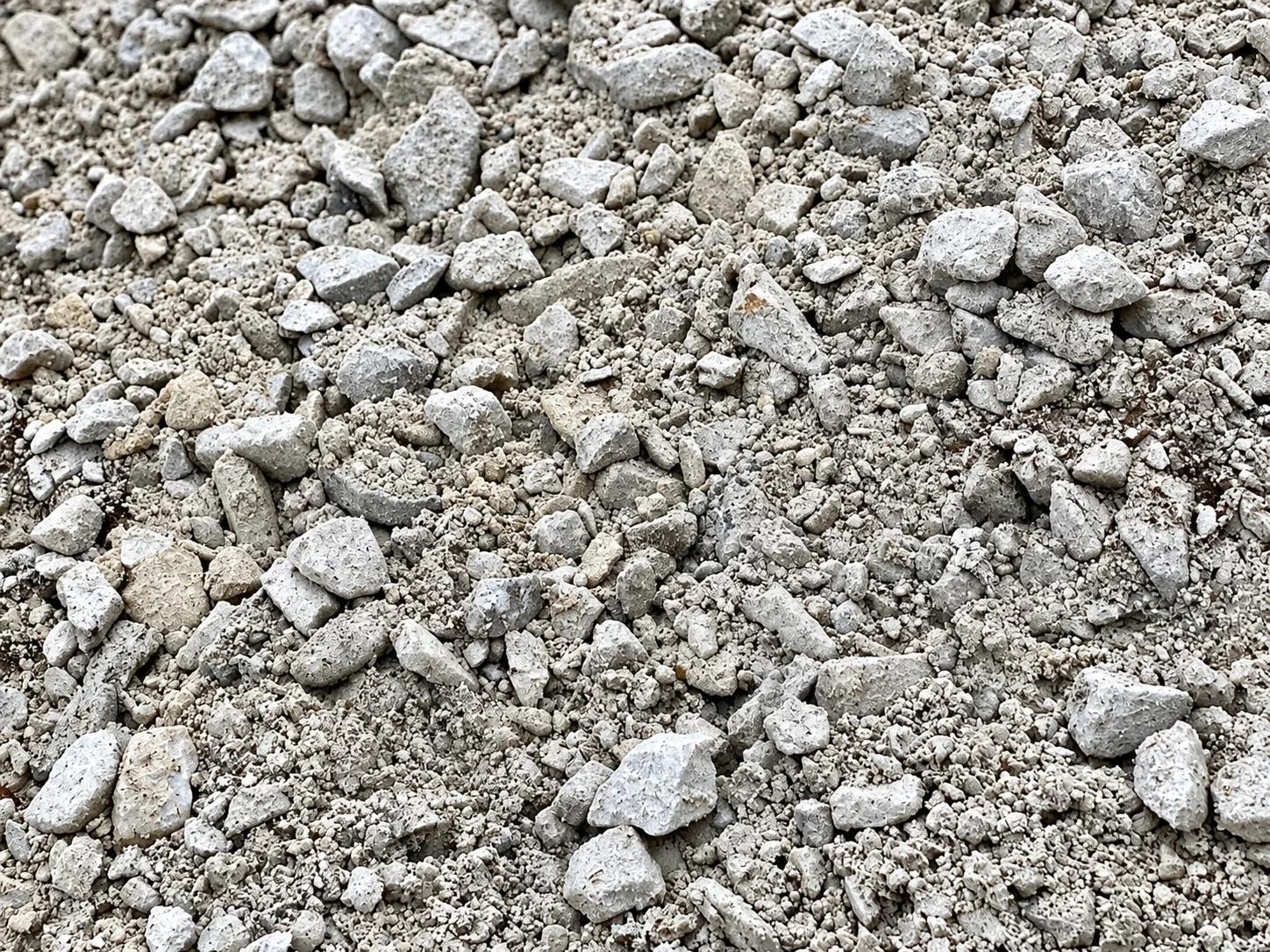 Close-up of gravel and crushed stone texture