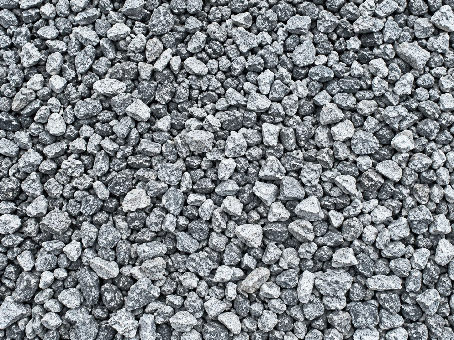 Close-up view of gray gravel texture