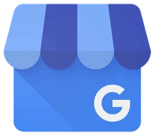 Google My Business logo with blue color scheme