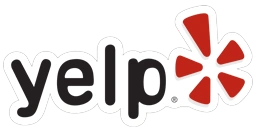 Yelp logo featuring a red star.
